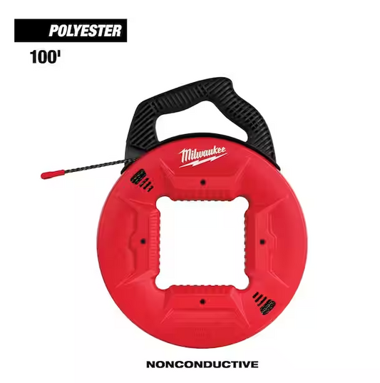 100 ft. Polyester Fish Tape with Non-Conductive Tip - 91004037459