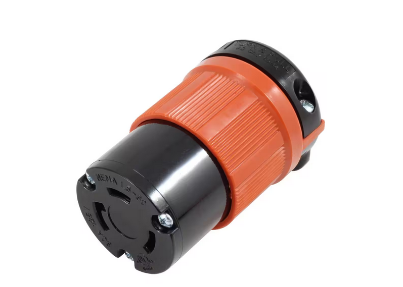 AC Connectors NEMA L5-30R 30 Amp 125-Volt 3 Prong Assembly Locking Female Connector - 91002739843
