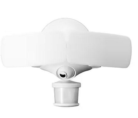 200-Watt Equivalence Integrated LED White Smart Motion Activated Outdoor Camera Floodlight