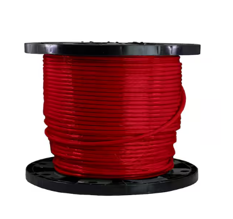 500 ft. 6 Gauge Red Stranded Copper THHN Wire - 9658308