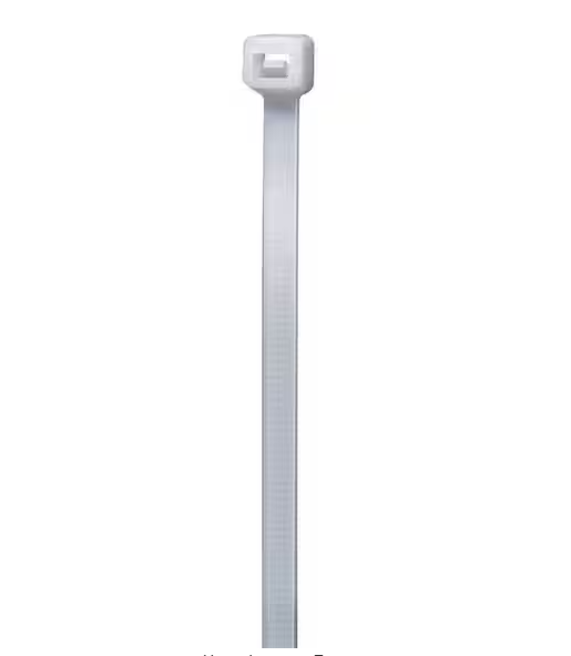 24in Heavy Duty 175lb Tensile Strength UL 21S Rated Cable Zip Ties 15 Pack Natural (White) - 91008951093