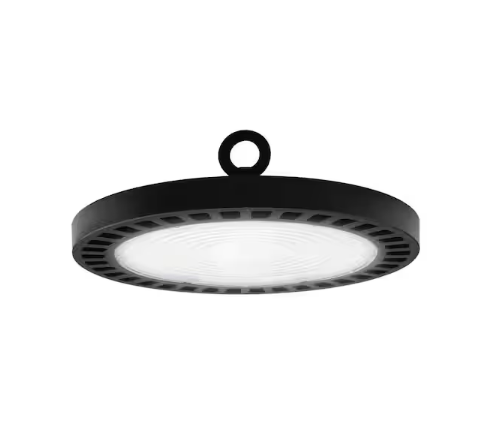 11 in. Round 600-Watt Equivalent Integrated LED Dimmable Bronze High Bay Light, 29000 Lumens, 4000K Bright white light - 91009883958