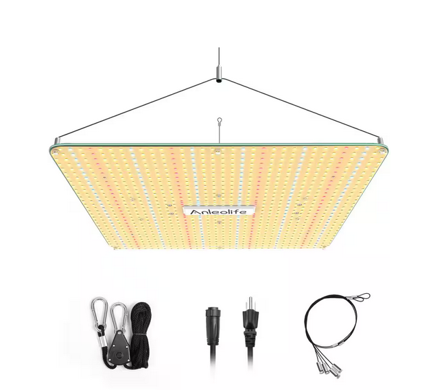 20.1 in. 320-Watt Full Spectrum Quantum Board Rectangular Indoor LED Grow Light Cool White with Samsung Diodes Lamp - 91010168103