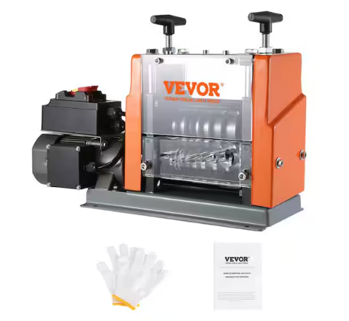 Automatic Wire Stripper Machine 0.06 in. to 0.98 in. Electric Cable Peeler 60 Watt with Depth Reference & 1 Flat Channel - 91010105402