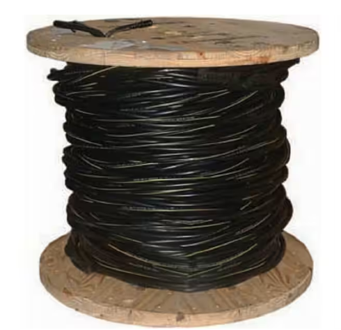 500 ft. 2/7 Black Stranded AL Poly Triplex Service Drop Cable - 91000045003