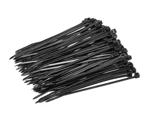 8 in. Cable Zip Tie 40 lbs. Multi-Purpose Self-Locking Black (300-Pack) - 91009519603