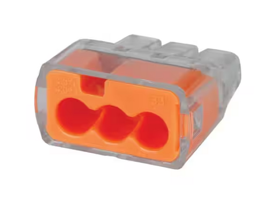 33 Orange In-Sure 3-Port Connectors (100-Pack) - 9631183