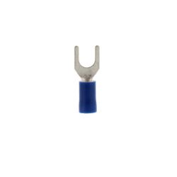 Insulated Spade Terminal #8 16 Min AWG 14 Max AWG Blue 16 Pack - 93838