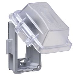 Outdoor Plastic Electrical Box Cover Weatherproof Single Gang - 965890