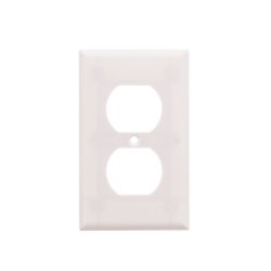 Wall Cover Receptacle Duplex Single Gang White - 91296