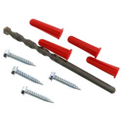 Anchor Kit 1/4" Bit Red 100 Pack - 93474