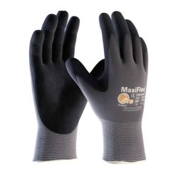 MaxiFlex Ultimate Nylon Nitrile Coated Micro-Foam Grip Gloves Gray Large - 971012