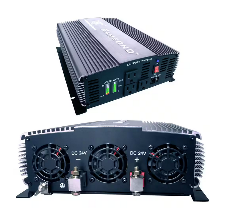 Sunray 1500-Watt Pure Sine Wave Intelligent DC to AC Battery and Solar Inverter - 91003848644