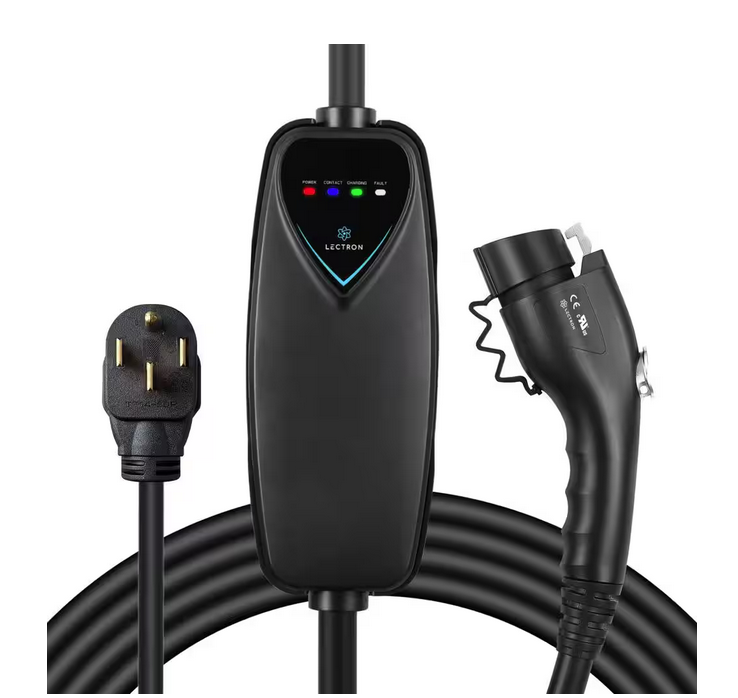 Level 2 Portable J1772 EV Charger - ETL Certified 240-Volt, 40 Amp NEMA 14-50 Plug 16 ft. Extension Cord and J1772 Cable - 91010072458