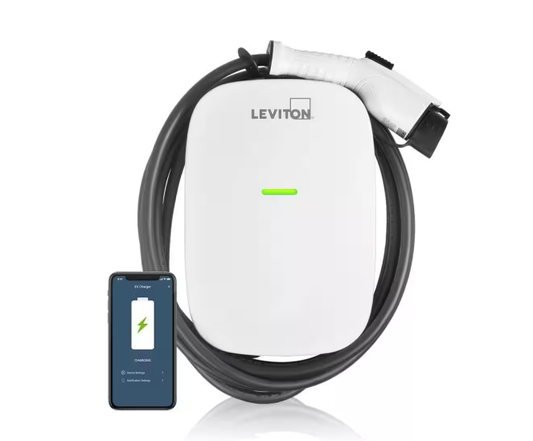 Level 2 Electric Vehicle Charging Station with Wi-Fi, 32A, 208/240 VAC, 7.6 kW Output, 18 ft. Charging Cable, Hardwired - 91009366707