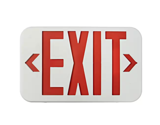 Ciata Led Emergency Exit Sign with Battery Backup Neon Exit Light, Single and Double-Sided, Red, 1 Pack - 91011599590