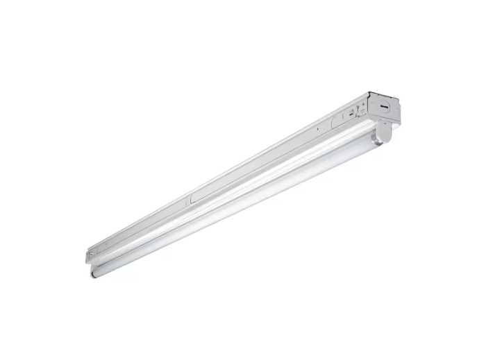 2.75 in. 32-Watt 1-Lamp White Commercial Grade T8-Fluorescent Narrow Strip Light Fixture - 91003866959