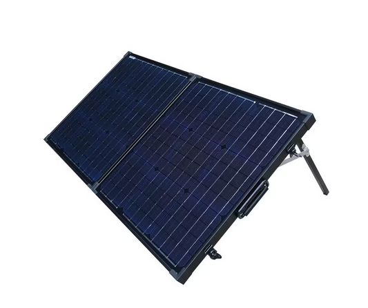 80-Watt Portable Briefcase Design Monocrystalline Silicon Solar Panel - 91002854527