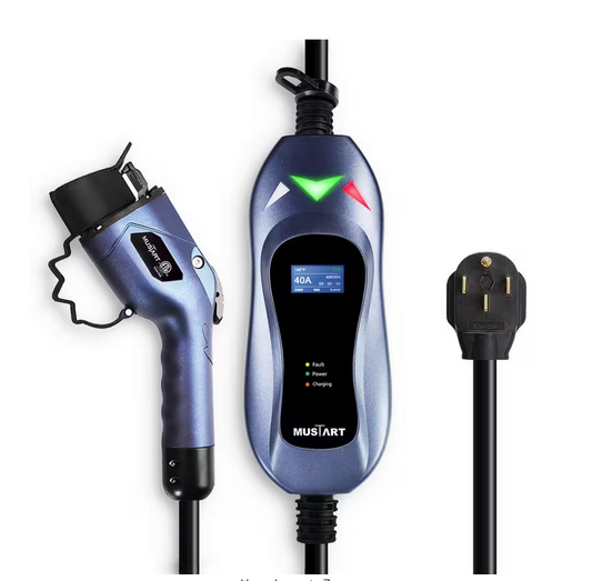 Level 2 Portable J1772 EV Charger-ETL certified 240-Volt 40 Amp NEMA 14-50P 25 ft. charging cord 2-year product warranty - 91011701729