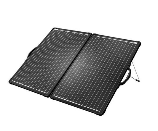 120-Watt Monocrystalline Portable Off Grid Solar Panel Kit, Foldable Briefcase with Waterproof LCD Charge Controller - 91006356608