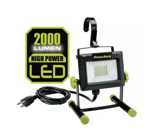 2,000 Lumens Portable LED Work Light with Metal Hook and 5 ft. Power Cord - 91007824206