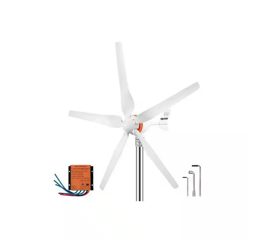 400-Watt Wind Turbine Generator with 5 Blades MPPT Controller - 91010494206