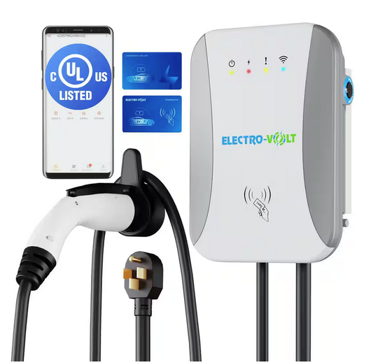 Level 2 EV charger w/Wi-Fi - UL Certified - 40A 240V - NEMA 14-50 Plug J1772 - 18 ft. cable - Electric Vehicle Charger - 91010168208