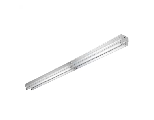 32-Watt 4-Light White 8 ft. Tandem Fluorescent Strip Light - 91003174550