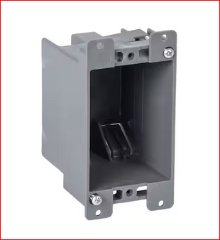 14 cu. in. 1-Gang Old Work Electrical Switch/Outlet Box - 91007189591