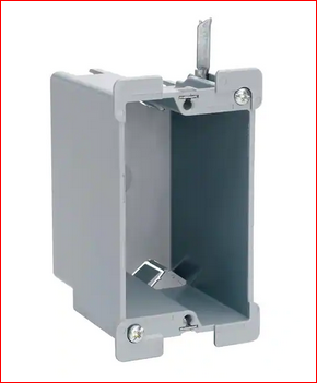 Pass & Seymour Slater Old Work Plastic 1 Gang 16 Cu. In. Swing Bracket Box with Quick/Click