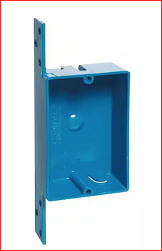 1-Gang 8 cu. in. PVC Shallow New Work Electrical Switch and Outlet Box - 9279667