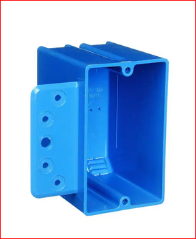 1-Gang 18 cu. in. PVC New Work Electrical Switch and Outlet Box with Bracket - 9690406