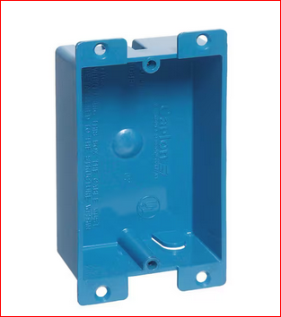 1-Gang 8 cu. in. PVC Shallow Flanged Old Work Electrical Switch and Oulet Box - 9279670