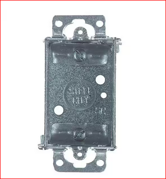 3 in. x 2 in. x 2-1/2 in 1-Gang Steel Old Work Switch Box - 9202096