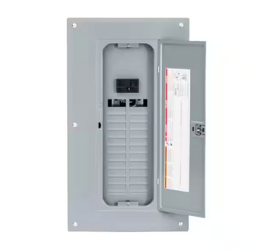 Homeline 125 Amp 24-Space 48-Circuit Indoor Main Breaker Plug-On Neutral Load Center with Cover - 91000040135