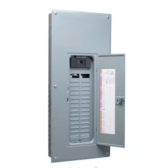 Homeline 200 Amp 30-Space 60-Circuit Indoor Main Breaker Plug-On Neutral Load Center with Cover - 91000039986