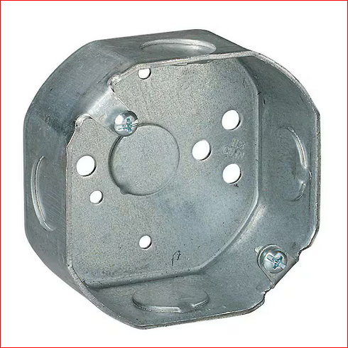 3-1/2 in. Steel Octagon Box - 9339393