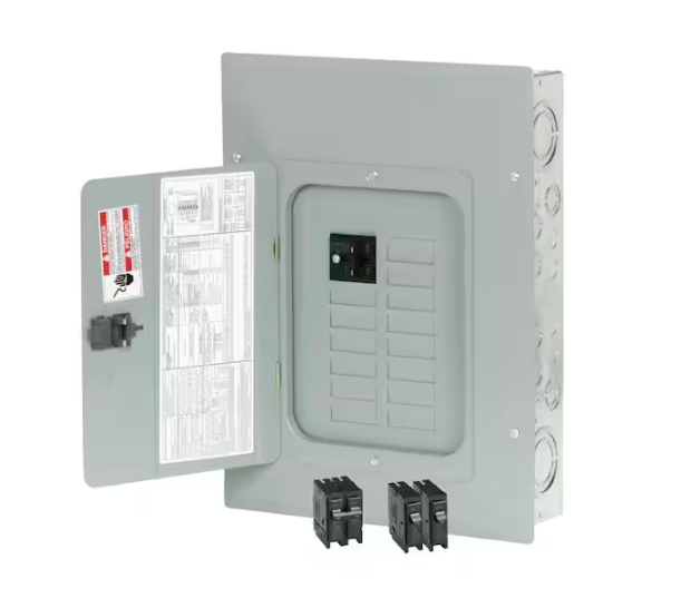 BR 100 Amp 24-Circuit Main Breaker Outdoor Plug on Neutral Load Center Contractor Breaker Kit ((2) BR120 and (1) BR230) - 91003940266