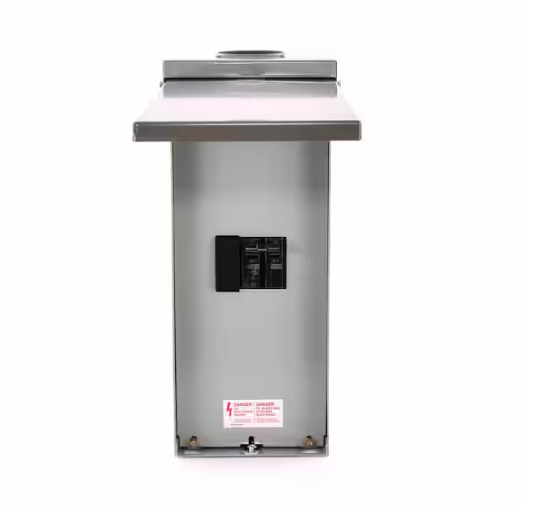 100 Amp Outdoor 0-Space Enclosed Main Breaker - 9598597