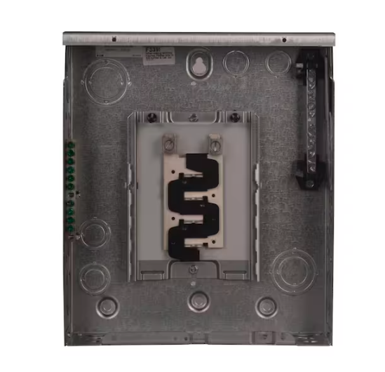 BR 125 Amp 8-Space 16-Circuit Indoor Main Lug Surface Door with Ground Bar - 91003325279