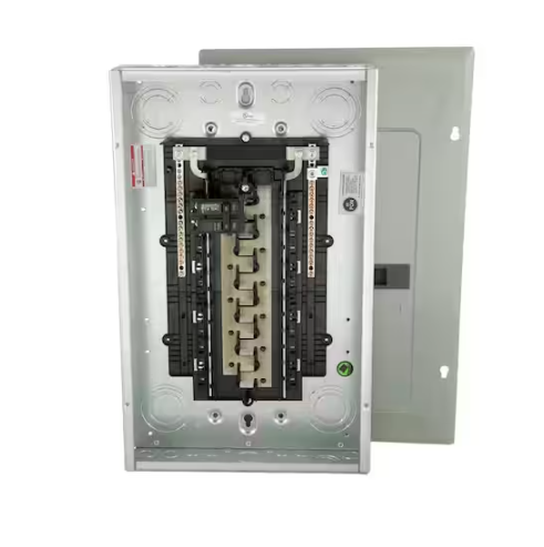 BR 100 Amp 20-Space 40-Circuit Indoor Main Breaker Load Center with Combination Cover - 91004105957