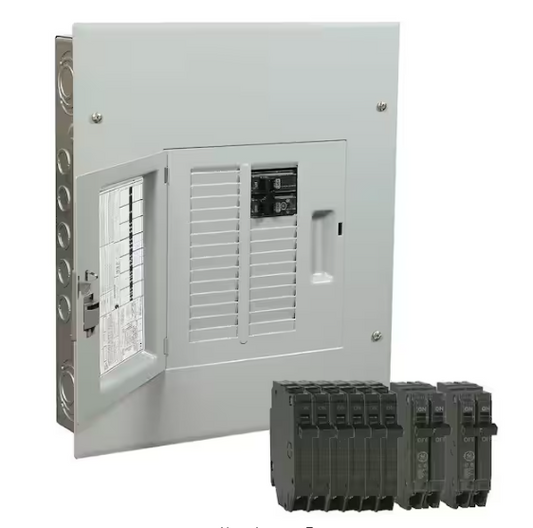 PowerMark Gold 125 Amp 12-Space 22-Circuit Indoor Main Breaker Value Kit Includes Select Circuit Breaker - 9802394