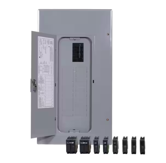 PowerMark Gold 200 Amp 20-Space 40-Circuit Indoor Main Breaker Value Kit Includes Select Circuit Breaker - 9776523