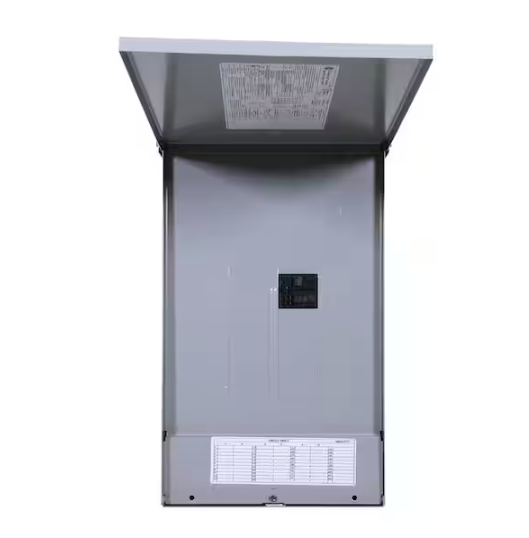 Powermaster Breaker PowerMark Gold 100 Amp 12-Space 24-Circuit Outdoor Main Breaker Circui ...