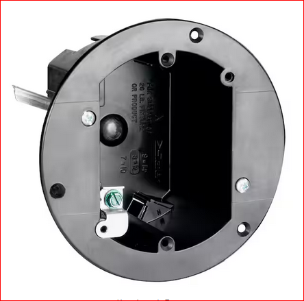 Pass & Seymour Slater Old Work Plastic 1-Gang 3-3/4 in. Round Swing Bracket Box with Auto/Clamps