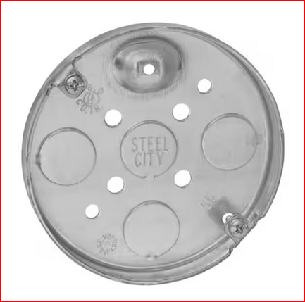 4 in. 6 cu. in. Metal Round Pancake Box - 9315427