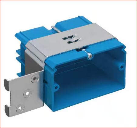 1-Gang 22 cu. in. PVC Horizontal New Work Electrical Box with Adjustable Bracket - 9910598