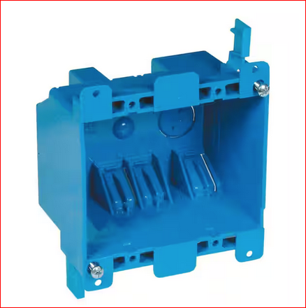 2-Gang 25 cu. in. PVC Old Work Electrical Switch and Outlet Box - 9745081