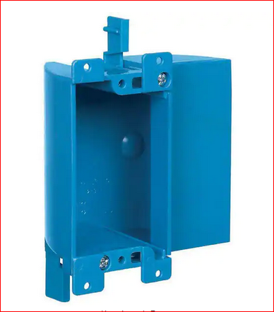 1-Gang 17 cu. in. PVC Shallow Old Work Electrical Switch and Outlet Box - 9212695