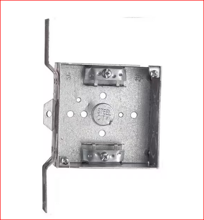 4 in. Steel Square Electrical Box - 9445265